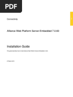 Installation Guide: Alliance Web Platform Server-Embedded 7.0.60