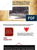 Rentjana Pelajaran Terurai 1952 Dan Kurikulum 1964