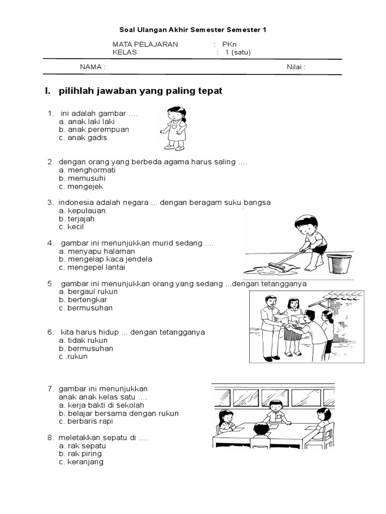 Gambar Orang Yang Sedang Bekerja Bakti