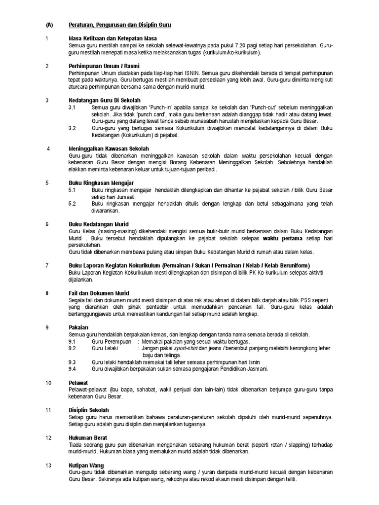 Teachers On Duty Responsibilities Pdf