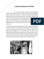 El Inicio Del Terrorismo en El Perú