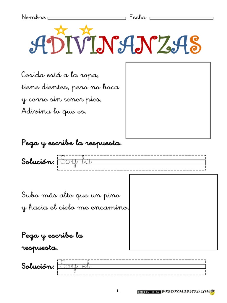 Adivinanzas para Niños 10 | PDF