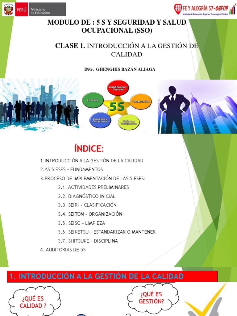 5S y Gestión de Calidad en SSO | PDF | Gestión de la calidad | Calidad ...