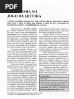 Autonomia No Jogo Da Leitura