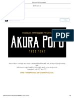 Akura Popo Free Font