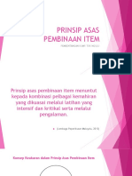 Prinsip Asas Pembinaan Item