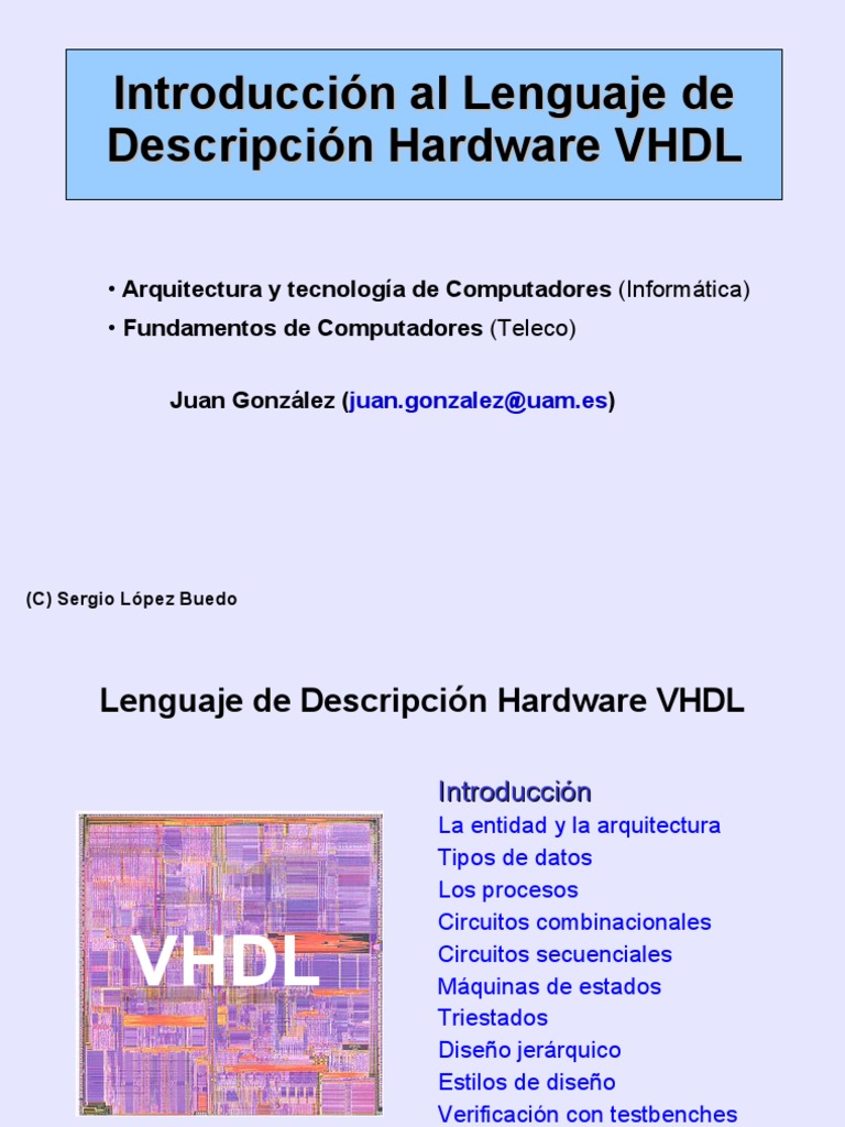 Seminarios VHDL PDF | PDF | Vhdl | Ingeniería de software