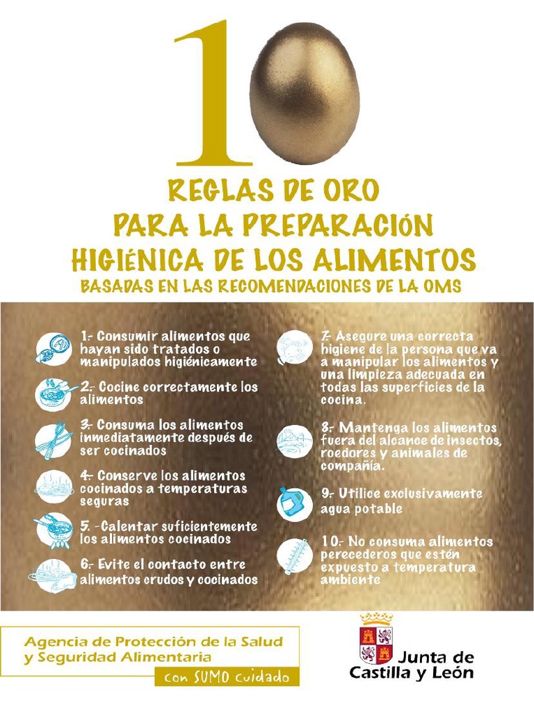 Cartel 10 Reglas Oro de La OMS | PDF