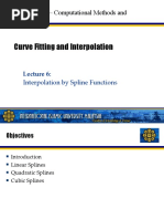 Lecture06 - Interpolation by Spline Functions