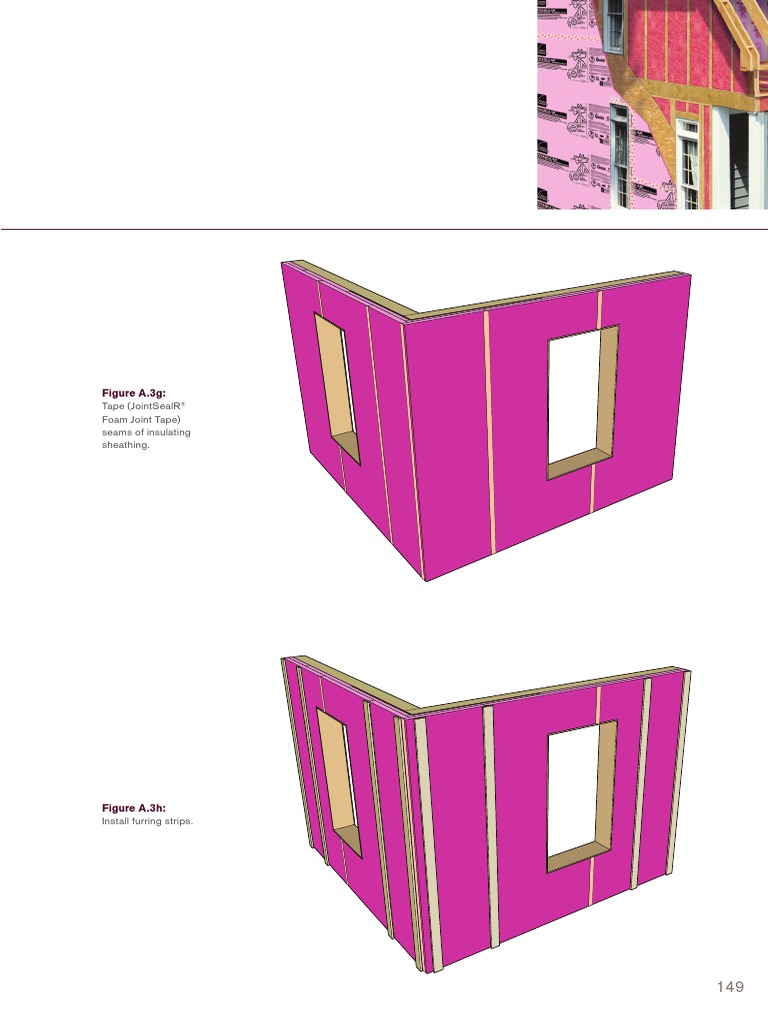 Figure A.3G Tape (Jointsealr Foam Joint Tape) Seams of Insulating