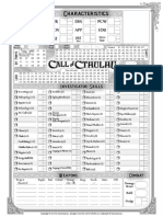 Character Sheet - Base - Call of Cthulhu 7th Ed PDF