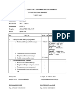 Formulir Laporan Bulanan Kesehatan Olahraga