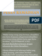 Pesan Ramadhan
