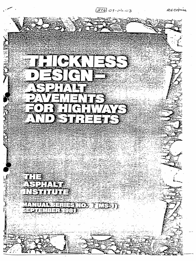 Asphalt Institute Manual 1 PDF | PDF