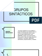 Grupos Sintácticos