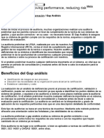 Gap Análisis - Auditoría Preliminar ISO 9001, ISO 14001, OHSAS 18001, ISO FSSC 22000