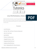 Linux File Permissions, Chmod, & Umask - Tutonics