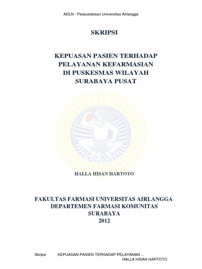 Skripsi Farmasi Komunitas Ide Judul Skripsi Universitas