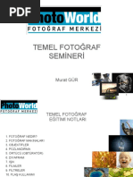 Temel Fotograf Dersleri̇ - Sunum PDF