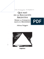 Puiggros - Que Paso en La Educacion Argentina. El Peronismo