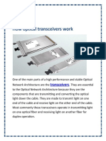 How Optical Transceivers Work