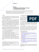 E1859E1859M-11e1 Standard Test Method For Friction Coefficient Measurements Between Tire and Pavement Using A Variable Slip Technique