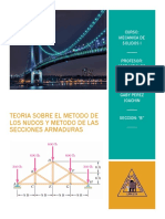 Teoria Sobre El Metodo de Los Nudos y Metodo de Las Secciones Armaduras