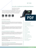 Yealink SIP-T46G Ultra Elegant Gigabit IP Phone with 4.3" LCD and POE Datasheet