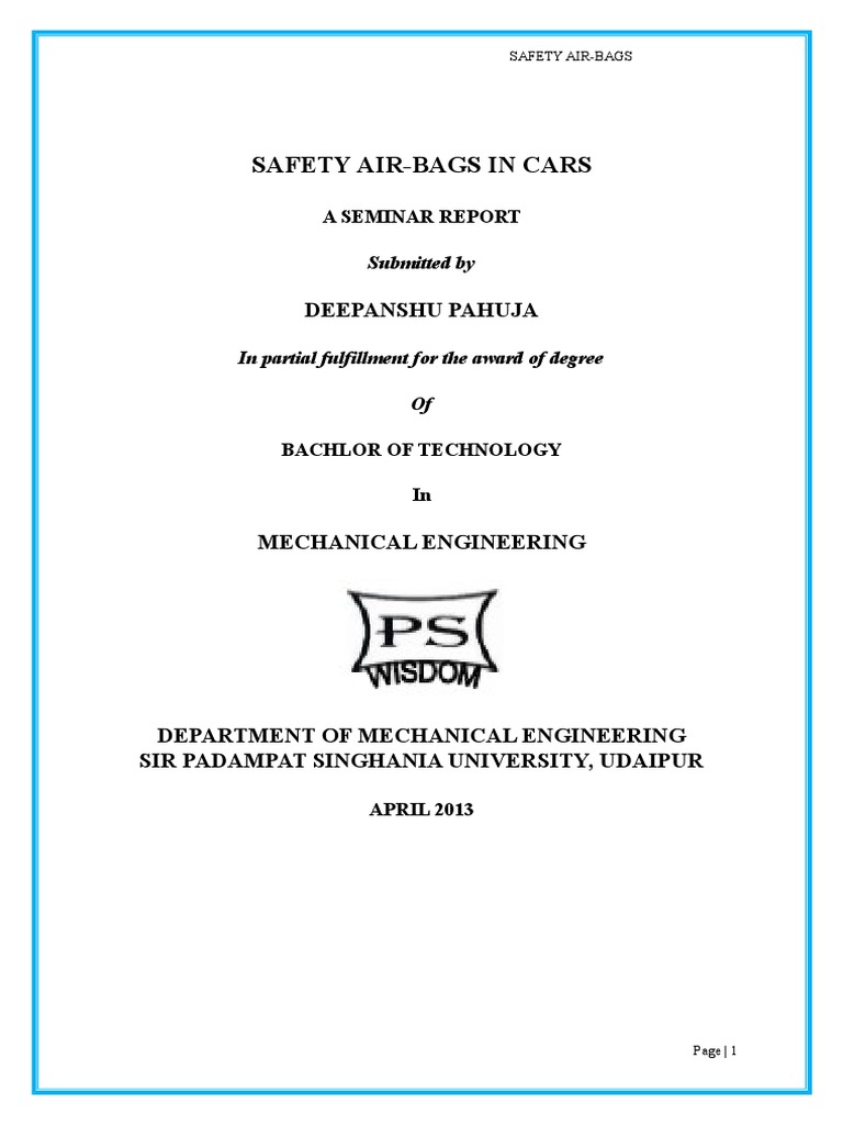AIR BAG.docx | Airbag | Automotive Technologies free download blazer series wiring diagram 