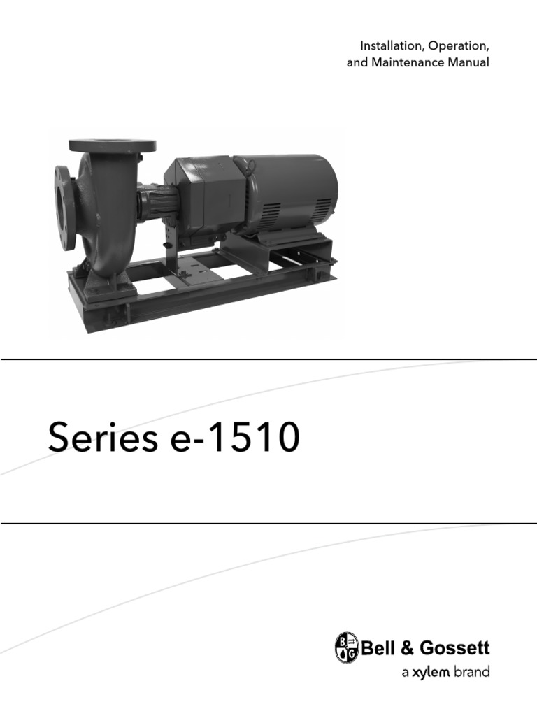 Installation, Operation, and Maintenance Manual | PDF | Pump | Valve
