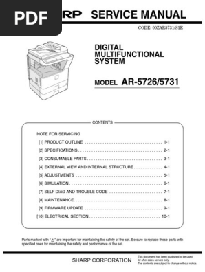 Sharp Ar 5726 Ar 5731 Sm Pc Electrical Connector Equipment