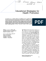 Creative Educational Strategies for Health Promotion