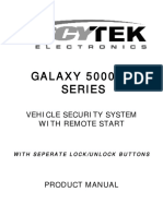 Galaxy 5000Rs Series: Vehicle Security System With Remote Start