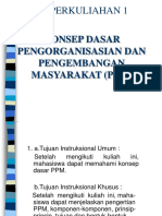 Pengorganisasian Pengembangan Masyarakat Pertemuan 1