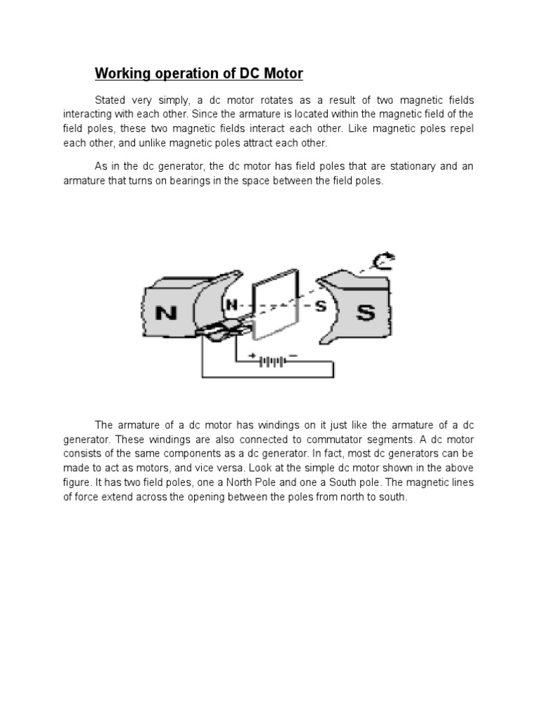 The Operation and Components of DC Motors An InDepth Explanation of