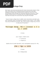 Pengiraan Voltage Drop