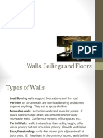 Walls, Ceilings and Floors