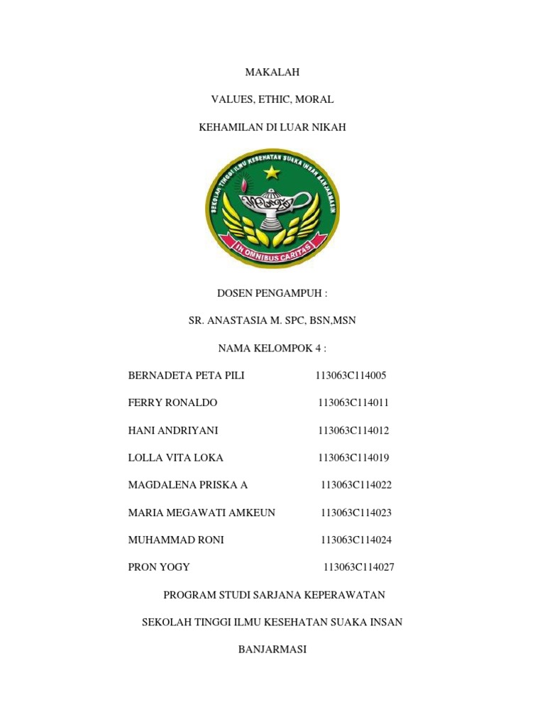 Makalah Hamil Diluar Nikah