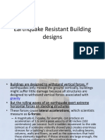 Earthquake Resistant Building Designs