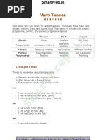 Verb Tenses General English Grammar Material PDF Download For Competitive Exams