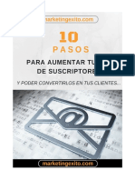 10 Pasos Para Aumentar Tu Lista de Suscriptores