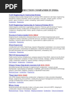 Download Construction Companies in India by shobhitgoel SN35881827 doc pdf