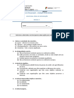 UE Avaliação Extraordinária - Cultura, Sociedade e Globalização