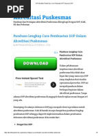 Download SOP Akreditasi Puskesmas Cara Pembuatan SOP Kegunaan SOPpdf by helmiah SN358820956 doc pdf