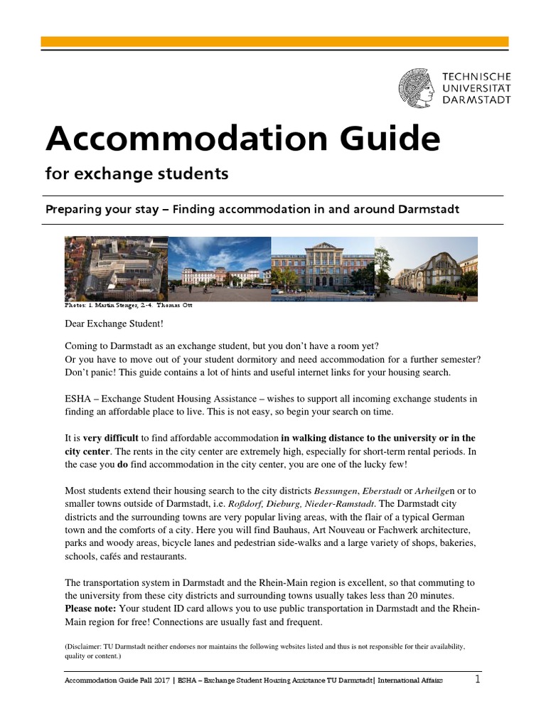 Accommodation Guide Herbst 2017 Dormitory Bed And Breakfast