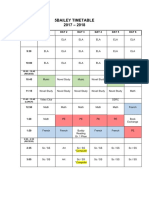 2017-2018 Timetable - Parent