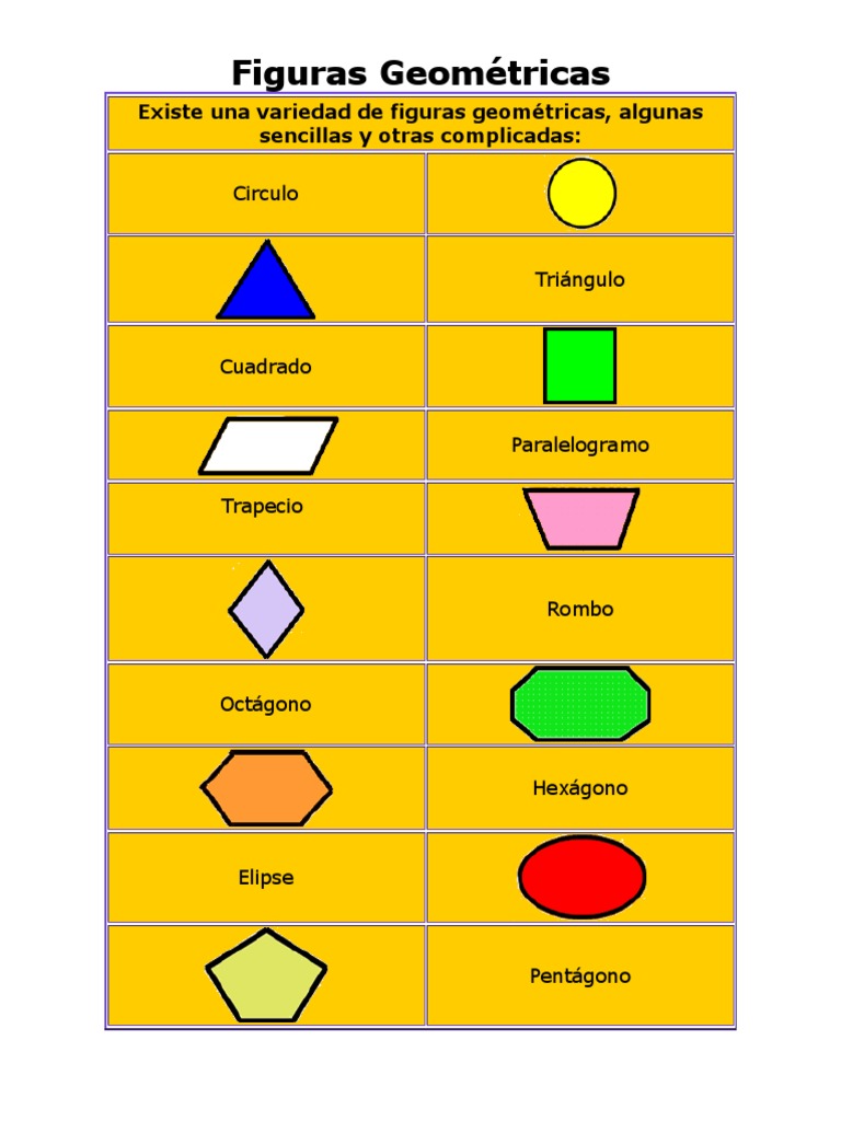 Figuras Geométricas Primer Grado Rectángulo Triángulo