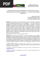 o Discurso Da Inovação No Referencial Curricular de Língua Portuguesa Para o Ensino Fundamental – 1º Ao 9º Ano Uma Análise Semiótica1
