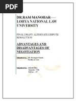 Download Advantages and Disadvantages of Negotitation by Aarif Mohammad Bilgrami SN358824923 doc pdf