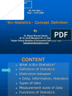 Intro to bio statistics